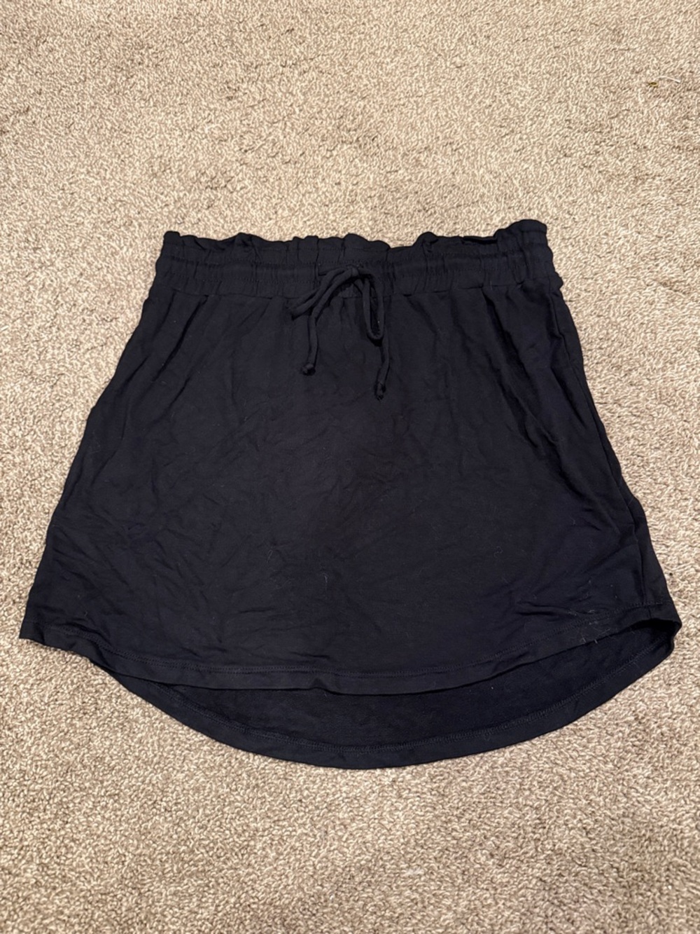 BB Dakota by Steve Madden Black High-Low Drawstring Skirt